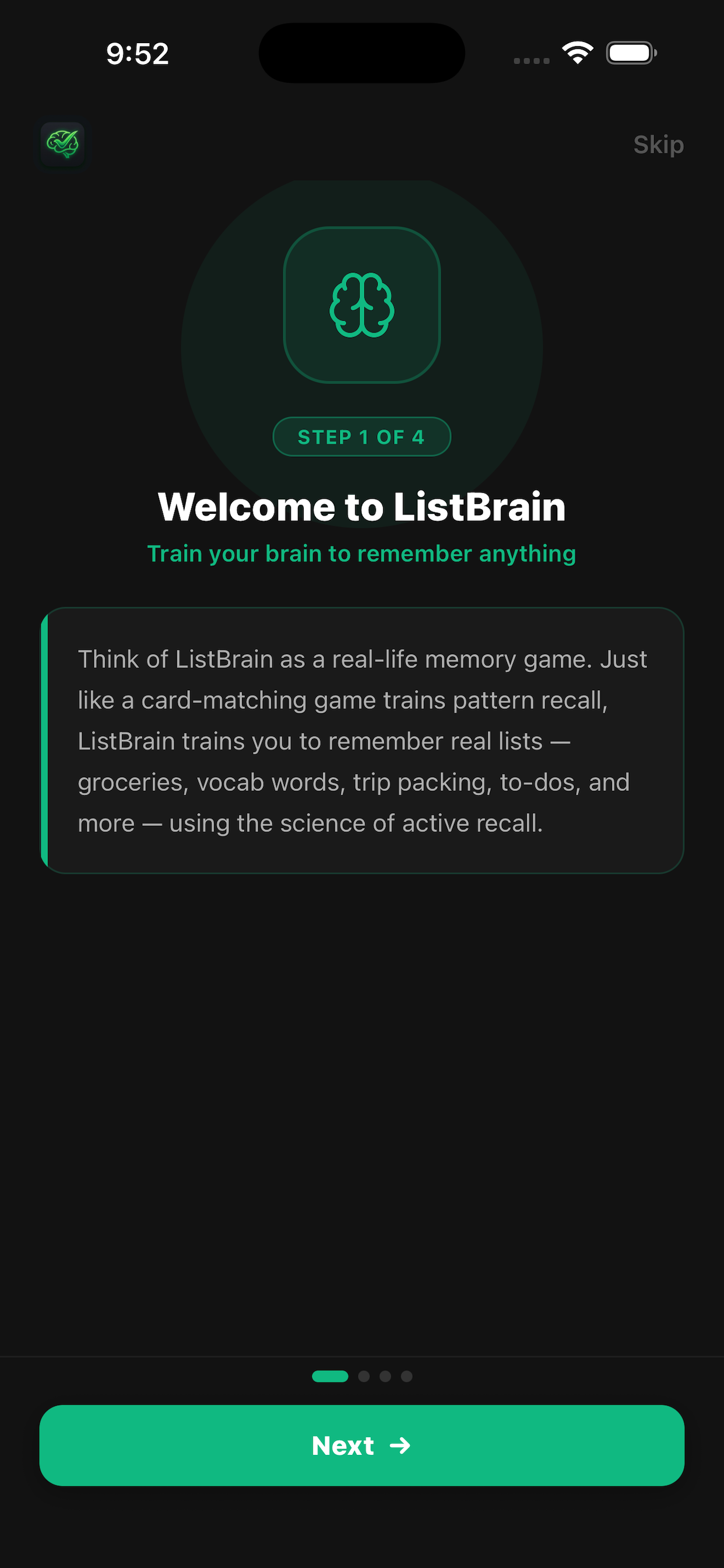 ListBrain List Dashboard